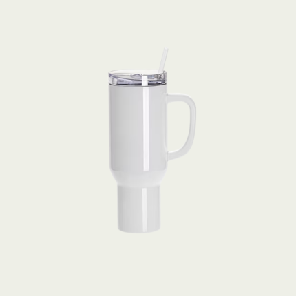 Termo de acero blanco