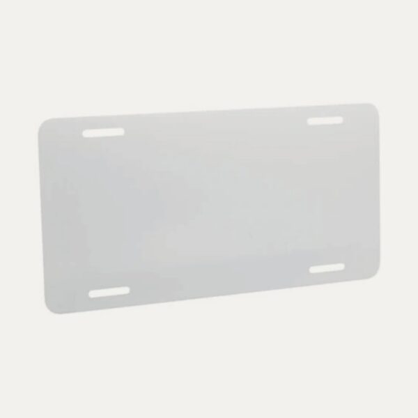 Placa de carro tipo americana sublimable para personalizar - Nudo Studio Panamá