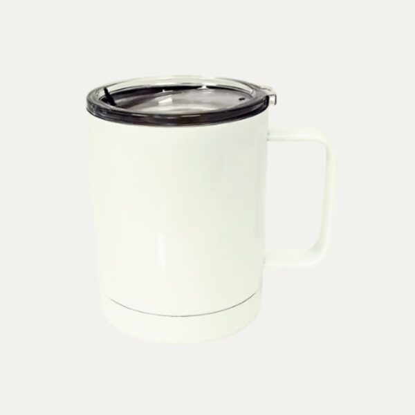 Vaso con asa blanco sublimable 400 ml - Nudo Studio Panamá